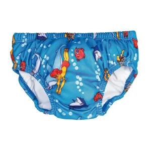 Beco Aqua Luier Blauw met motief
