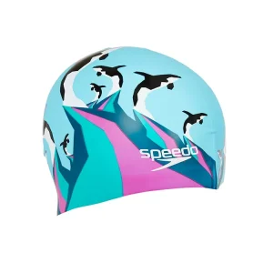 Speedo Badmuts Slogan Print Cap Ice Assortiment 808385B403 (Nieuw)