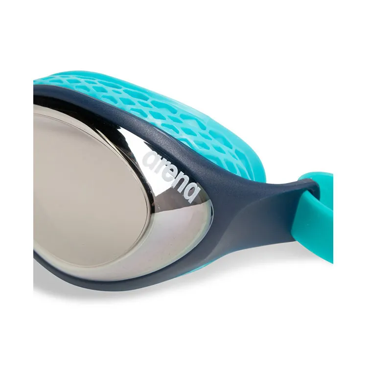 Arena Air Junior Spiegelende Zwembril Zilver & Navy & Water - Afbeelding 3