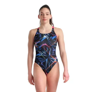 Arena Badpak Dames Swim Pro Back Allover Zwart & Multi AF005782-550-S