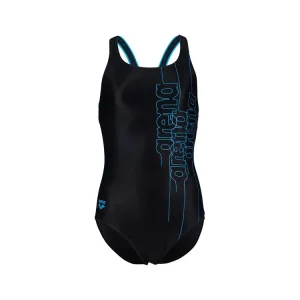 Arena Badpak Meisjes Swim Pro Back Graphic Zwart & Turquoise