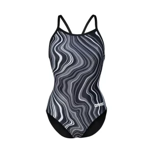 Arena Badpak Dames Challenge Back Marbled Navy & Multi AF005562-550-S