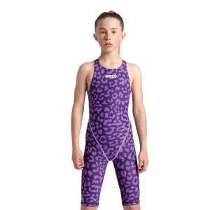 Arena Badpak met Pijpjes PowerSkin Racing ST Next Limited Edition Meisjes Leopard Skin Violet