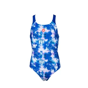 Arena Badpak Blauw Crazy Aliens Swim Pro Back Meisjes AF004755-800