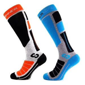 Sinner Pro Skisokken & Snowboardsokken Oranje & Blauw Duo Pak