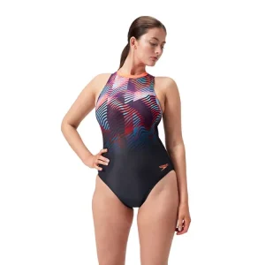 Speedo Endurance+ Max Hydrasuit Badpak Met Ritssluiting Zwart & Multi