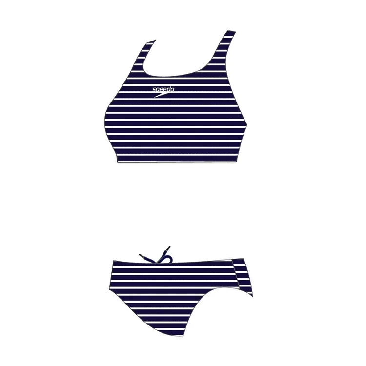 Speedo Thinstrap Meisjes Bikini Endurance+ Printed Navy & Wit - Afbeelding 2