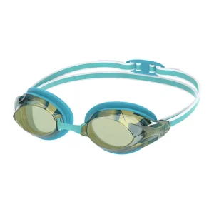 Speedo Zwembril Mirror Dames Vanquisher 3.0 Goud & Turquoise