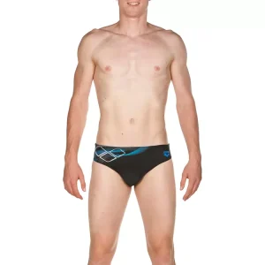 Arena Briza Brief Herenzwembroek Zwart & Blauw AF001751-581-S