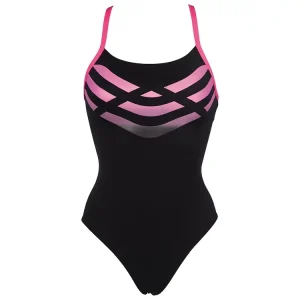 Wedstrijdbadpak Arena Landmark Zwart/Fresia-Roze AF2A841-59