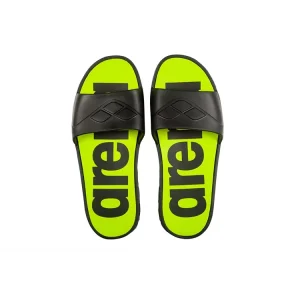 Arena Watergrip Herenslippers Zwart & Lime