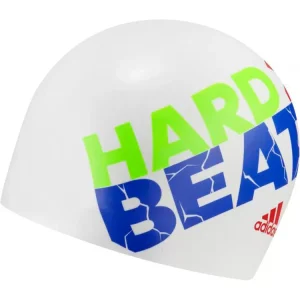 Adidas Silicone Badmuts Wit met Slogan AY2932