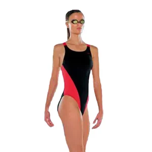 Maru Club Pacer Dames Badpak Zwart & Rood FS3563-S