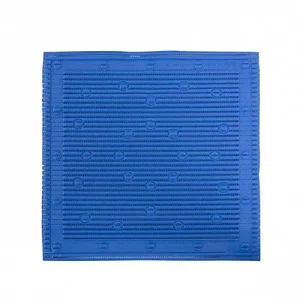 Anti-slip douchemat 50×50 cm blauw