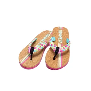 Sinner Cork Stripes Vrolijke Slippers Dames SIAC-535-70