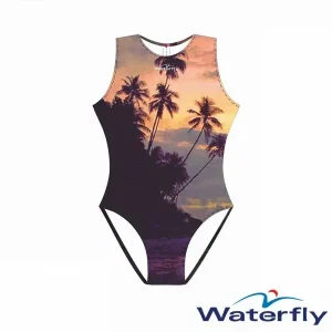 Waterfly Dames Waterpolobadpak Sunset